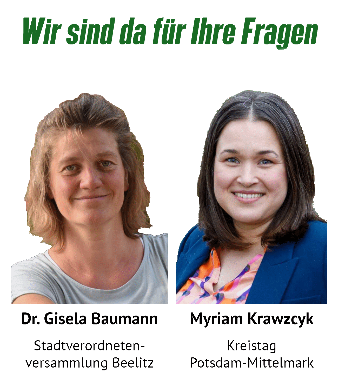 Gisela Baumann und Myriam Krawzcyk